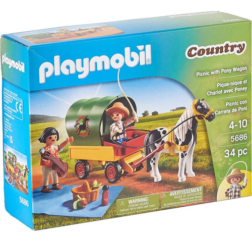 Playmobil Playset De Picnic Con Carreta Y Pony