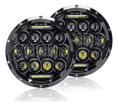 Par Opticas Faros Cree Led 7 Pulgadas Jeep Wrangler Ika Avip