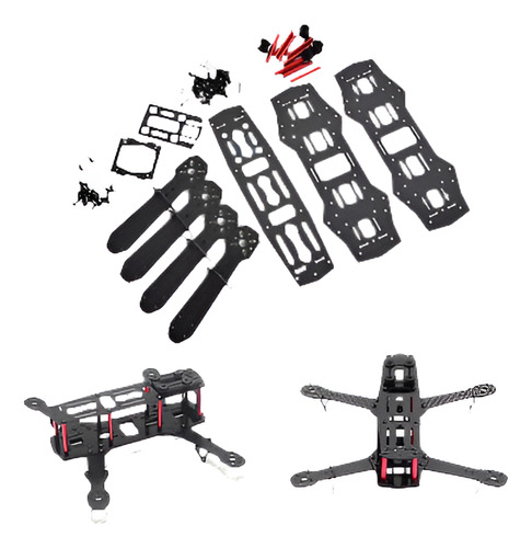 Kit De Zmr250 1,5 Mm 3k 4 Eje Fpv Quadcopter Quad Fibra De C