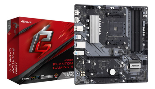 Motherboard Asrock A520m Phantom Gaming 4 Amd Am4 Ryzen 3000