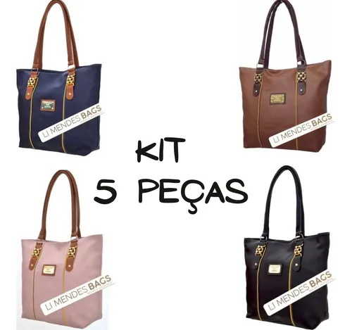 Atacado Bolsas Feminina Ombro Kit Com 5 Pe as Envio Imediato
