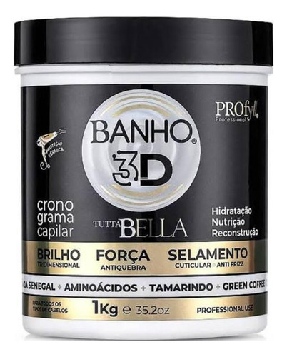 Creme De Tratamento Banho 3d 1 Kg