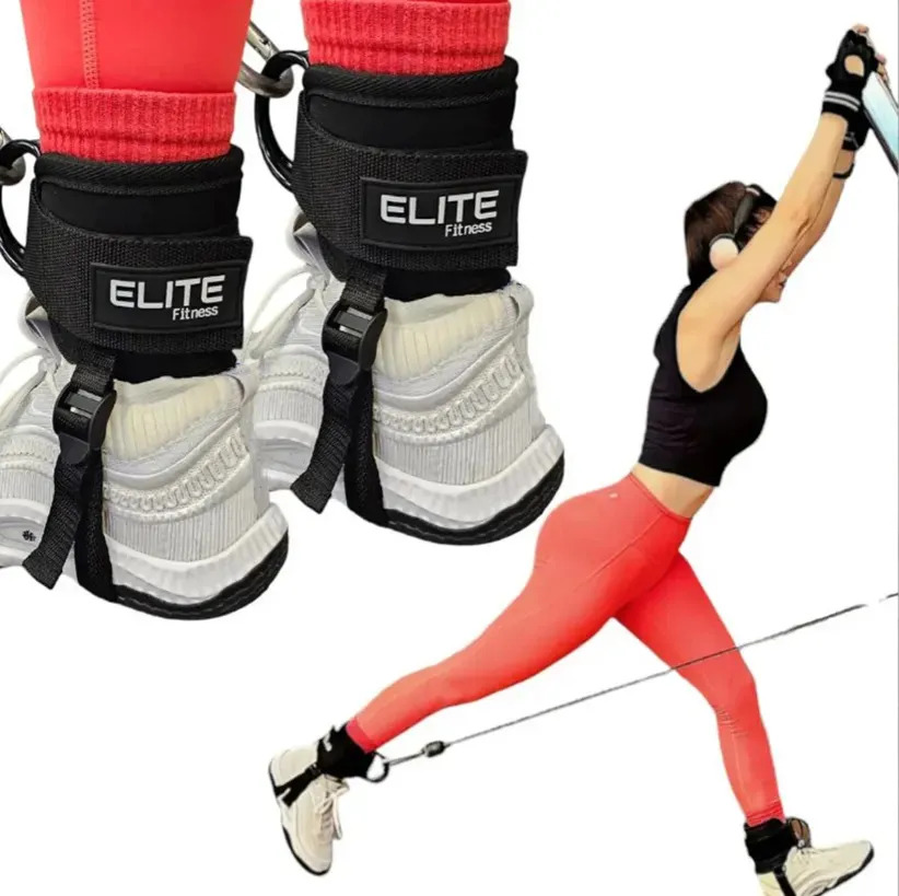 Grilletes Con Talonera Para Gimnasio, Gluteo Y Abductores