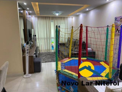 Imagem 3 de 15 de Praia De Icaraí 3 Quartos 2vags Montado E Finamente Decorado Play Clube - 540