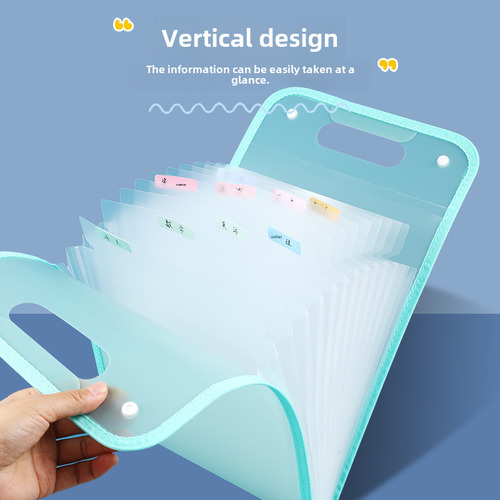 Carpeta Portátil Qianyi A4 Para Órganos, 13 Celosías