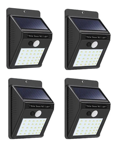 Lampara Solar Para Exteriores Led Con Sensor Ahorrador 