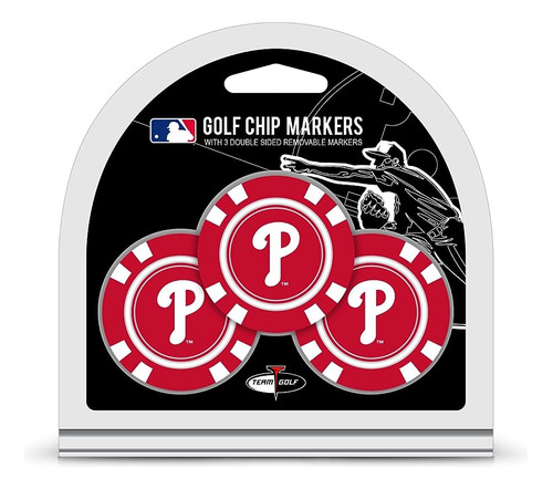 Equipo De Golf Mlb Philadelphia Phillies 3 Pack Golf Chip Ba