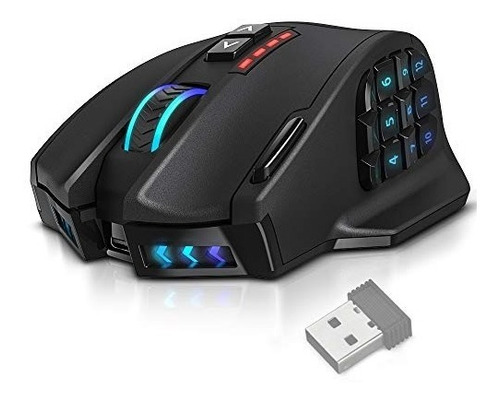  Mouse Gamer Inalámbrico Utechsmart. 16 Botones Programables