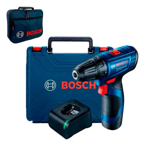 Taladro Atornillador Bosch Gsr 120-li + Bat+ Maletín Gsb 550