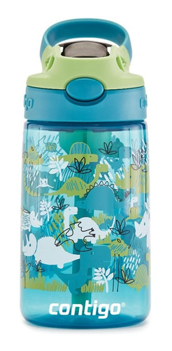 Imagem 6 de 8 de Garrafinha Squeeze Infantil Contigo ® Kids Dinossauros 414ml