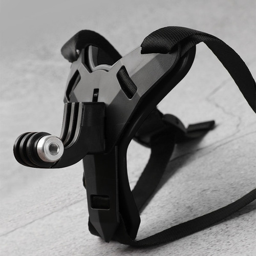 Soporte Frontal Casco Moto Correa Para Gopro Ajustable