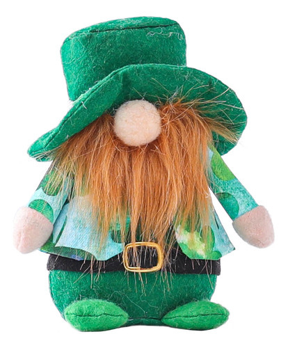 Muñeca sin rostro del Día de San Patricio de Irlanda, color A