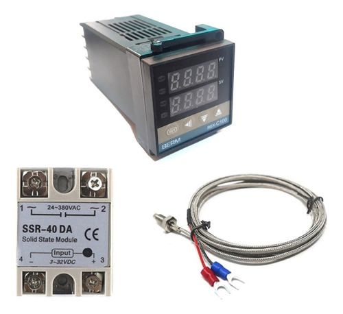 Rex-c100 Termostato Controlador De Temperatura Pid Ssr 40a