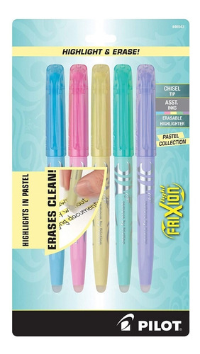 Marcadores Borrables Pilot Frixion Light Pastel Punta Cincel