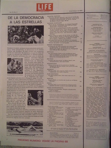 Revista Life En Español 8 De Febrero De 1960 Vol 15 Núm 2