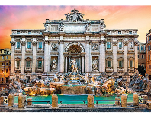 Rompecabezas 500 Piezas Fontana De Trevi, Roma, Trefl