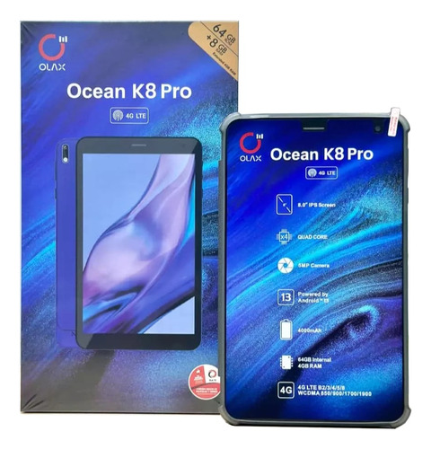Tablet Teléfono Olax Ocean K8 Pro Sim 4g Lte 4/64 Gb