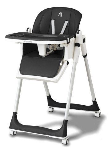 Silla Periquera Para Bebé Alta Plegable Portátil Y Ajustable Color Negro Silla Periquera 5 En 1