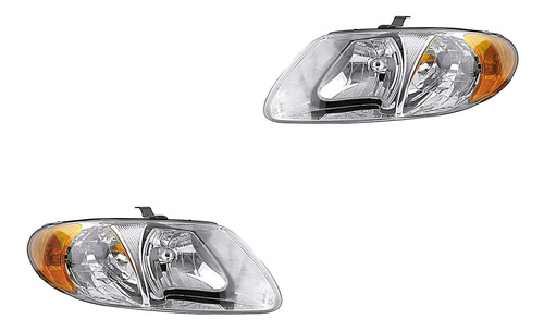 2) Faros Delanteros Depo Voyager Chrysler 2001-2008