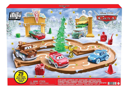 Calendario Adviento Disney Pixar Cars Auto De Juguete 25 Pcs