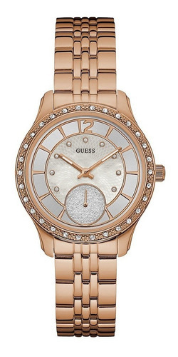 Reloj Guess Whitney W0931l3 Oro Rosa Dama Original Color del fondo Blanco