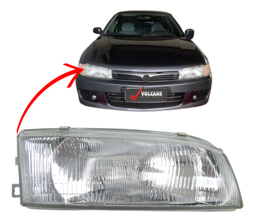 Farol Mitsubishi Lancer 1996 1997 Direito Tyc