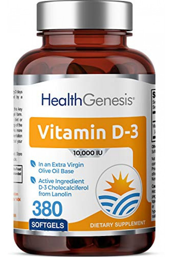 Suplemento Vitamina D Vitamina D-3 10000 Iu 380 Cápsulas Bl