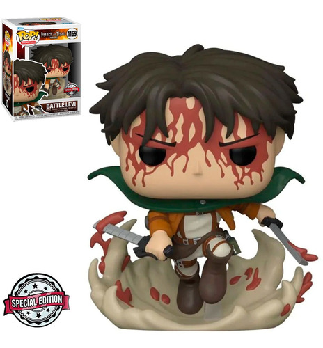 Funko Pop Attack On Titan Exclusive - Battle Levi 1169