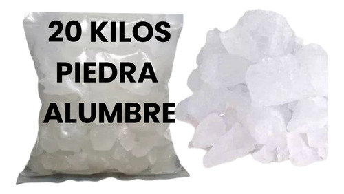 Piedra Alumbre Natural En Piedra 20 Kilos