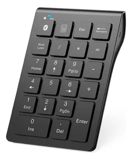 Teclado Numérico Inalámbrico 22 Teclas Bluetooth 5.0 Color del teclado Negro