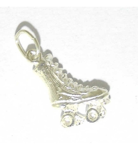 Imagen 3 de 5 de Conjunto Dije Patin Plata 925 + Cadena Clapton Garantía