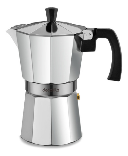 Cafetera Italiana Aluminio Para 9 Pocillos Decakila Kmcf025m