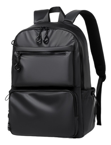 Umjofa Mochila De Negocios Impermeable Para Hombre Mochila Para Laptop De 15.6 Pulgadas Color Negro Diseño De La Tela Liso