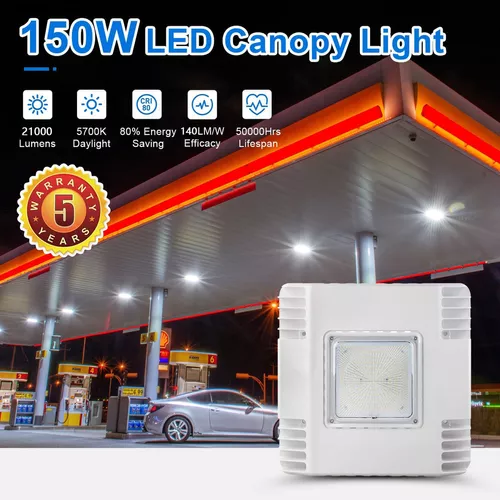 Luz Led De Toldo De 150 W, 21000 Lumenes, 5700 K, Luz Diurna