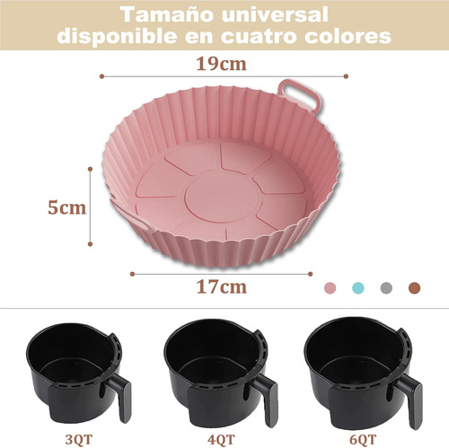 Accesorios De Silicona Para Freidora Reutilizables 4 Piezas