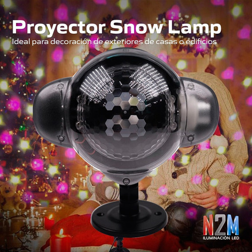Imagen 5 de 10 de Laser Led Proyector Jardin Snow Lamp Rosa Amarillo Navidad