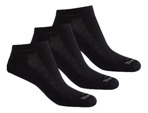 Medias Soquetes Topper Pack X 3 Pares Mujer Black