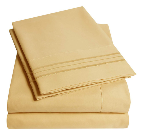 Juego De Sábanas Y Fundas King Extrasuaves Color Beige