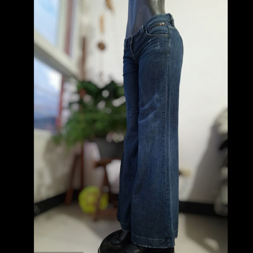 Jeans Nafnaf Original Denim Mujer Largo Bota Ancha (Usado)