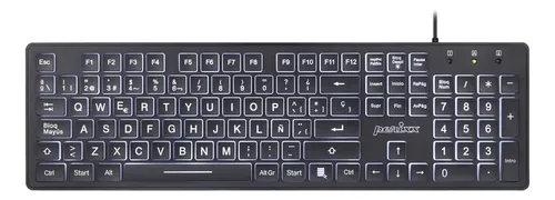 Teclado Con Retroiluminado, Iluminación Blanca, Español