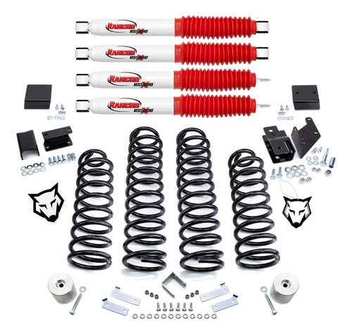 Kit Elevacion 3  Amortiguador Rancho Para Jeep Wrangler