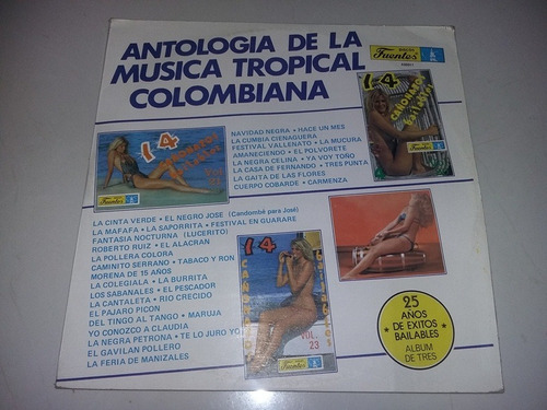 Lp Vinilo Disco Acetato Musica Tropical 14 Cañonazos Cumbia