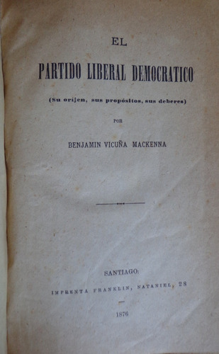 Vicuña Mackenna Partido Liberal Democrático 1987