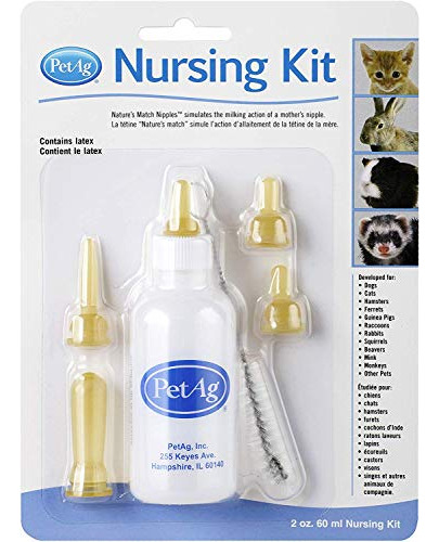 Kit De Lactancia Para Gatitos Pet Ag, 2 Onzas, Paquete De 4