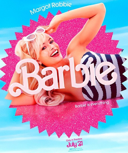 Poster De La Pelicula Barbie Margot Robbie