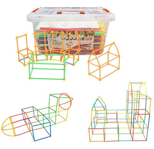 500 Piezas De Construcción De Pajitas De Construcción De