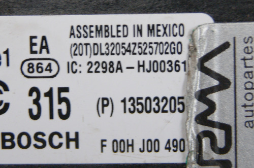 Módulo Receptor De Alarma Control Llave Trax 2016 Original (Usado)