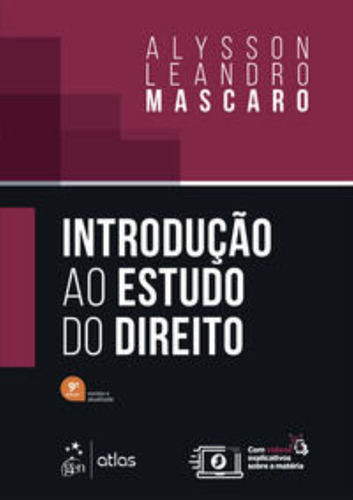 Introducao Ao Estudo Do Direito - 09ed/23, De Mascaro, Alysson Leandro. Editorial Atlas, Tapa Mole En Português