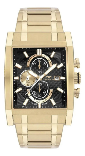 Relógio Technos Masculino Dourado Ts Carbon Luxo Original