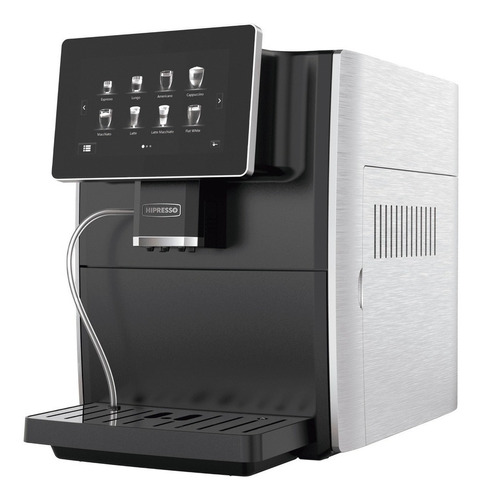 Cafetera Hipresso CM1001 super automática plateada y negra expreso 220V - 240V